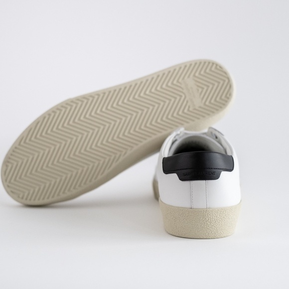 Saint Laurent Court Classic Sl/06 Embroidered Men's Sneakers New Auth US 8 EU 41 - Picture 8 of 14